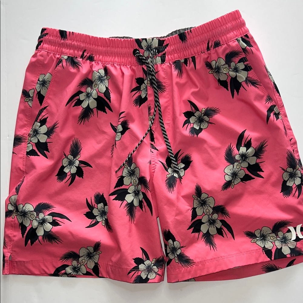 Hurley Pink Floral Board Shorts Men’s size Large - Picture 1 of 9